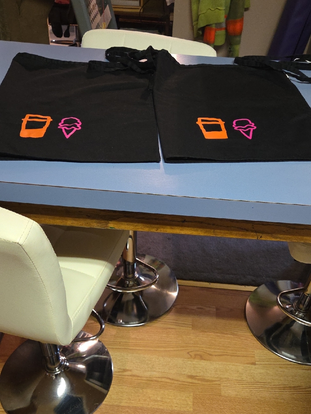 Two Dunkin Donut Aprons